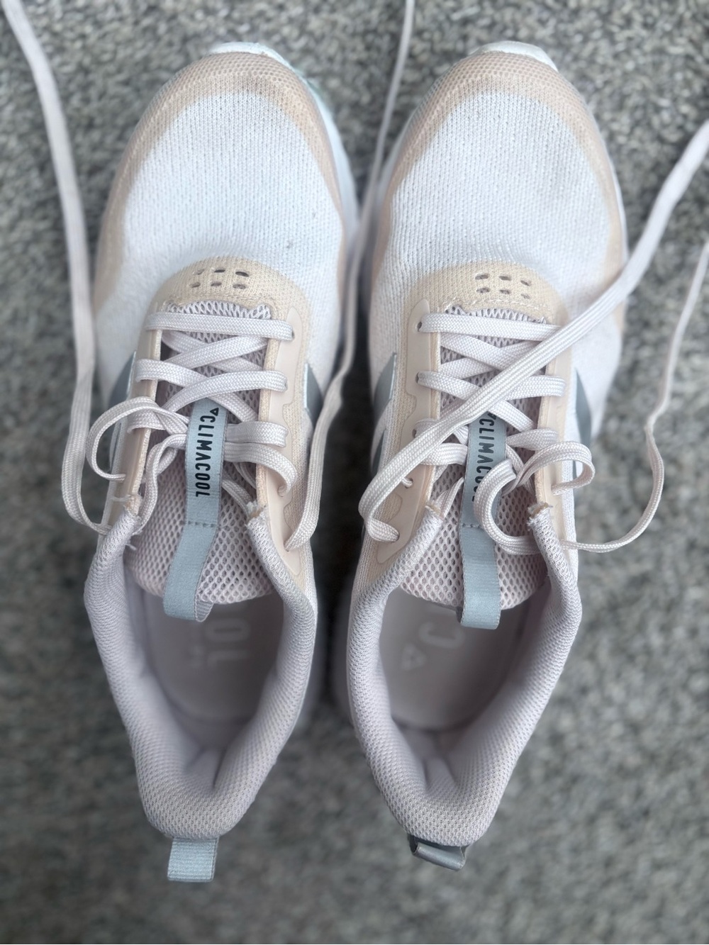 Adidas Climacool Breathable Sneakers in Light Pink & Beige 7.5